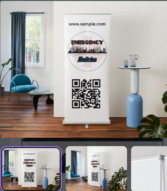 33x81 Retractable Banner Double Foot - Image 1