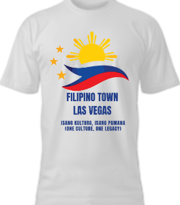 Short Sleeve Shirt with Filipino Town Las Vegas Logo