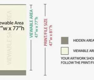 Indoor Banner with Retractable Stand 47" wide