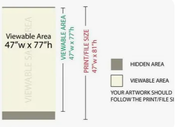 Indoor Banner with Retractable Stand 47" wide - Image 1