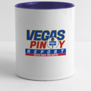 Vegas Pinoy Report WITH REX RICARTE Contrast Coffee Mug - Image 5